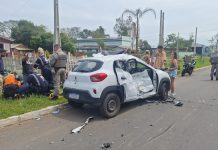 policiais acidente canoas